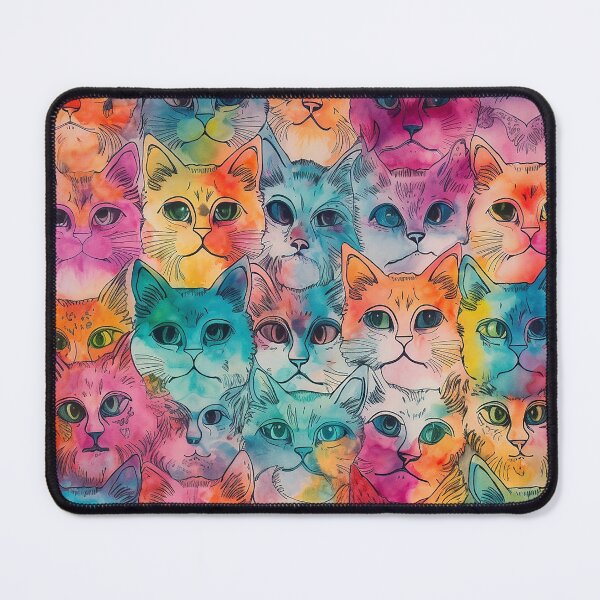 Item preview, Tie Dye Cat Pattern designed and sold by RetroAnimals.
