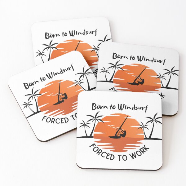 Item preview, Summer Windsurfing T-Shirt - Born to Windsurf, Forced to Work | Summer T-Shirt | Summer Lover Gift designed and sold by JacobDesigns8.