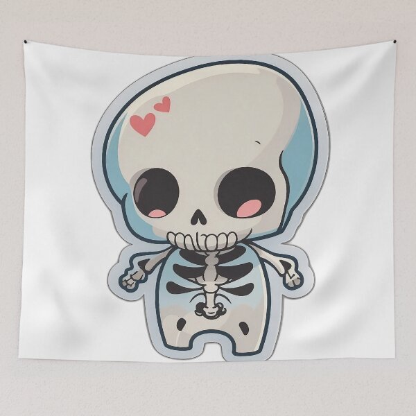 Item preview, Cute  little heart skeleton designed and sold by FFixation.
