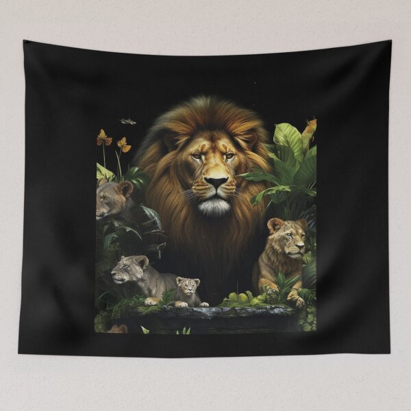 Item preview, Roaring Realism: Majestic Lions and Tigers in 3D Detail designed and sold by JLCableStudio.