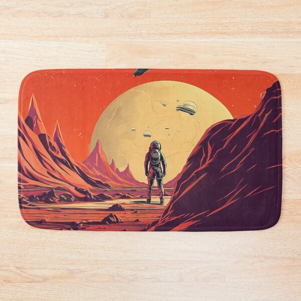 Item preview, Unleash Your Adventurous Spirit on Mars - Vintage Travel Poster designed and sold by Thomas TYS.