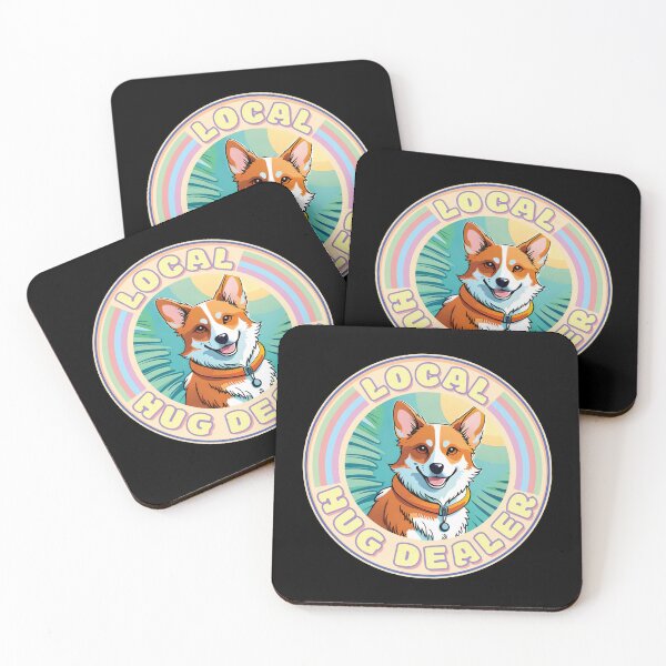 Item preview, Local Hug Dealer - Cute Corgi Pastel Colors for Dog Lovers Ver1 designed and sold by thecatcouch.