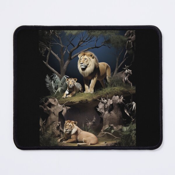 Item preview, Roaring Realism: Majestic Lions and Tigers in 3D Detail designed and sold by JLCableStudio.