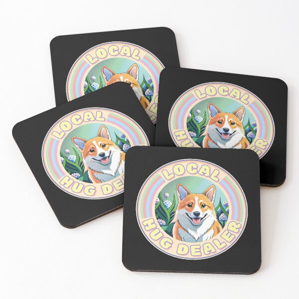 Item preview, Local Hug Dealer - Cute Corgi Pastel Colors for Dog Lovers Ver2 designed and sold by thecatcouch.