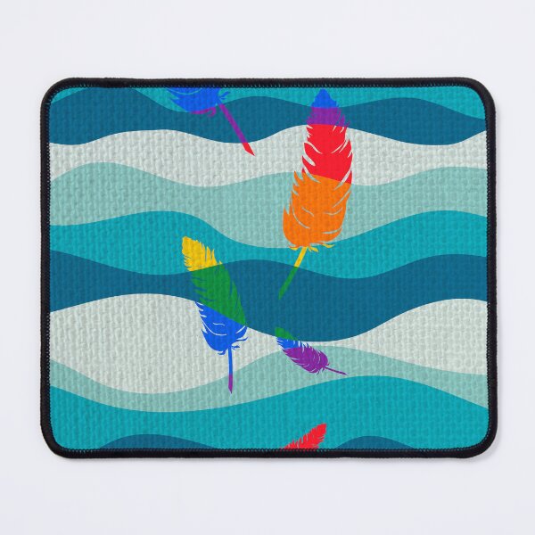 Item preview, Colorful Feathers Floating designed and sold by inkStyleMDQ.