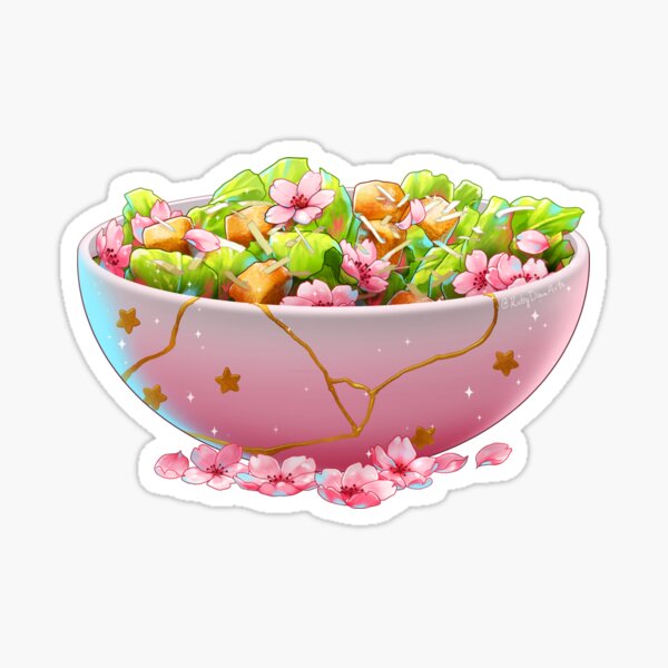 Caesar Salad Sticker, Funny Food Stickers