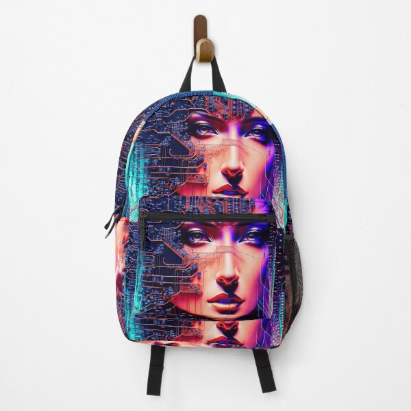 Item preview, Woman face integrated into a circuit board designed and sold by M-Y-A-R-T-.