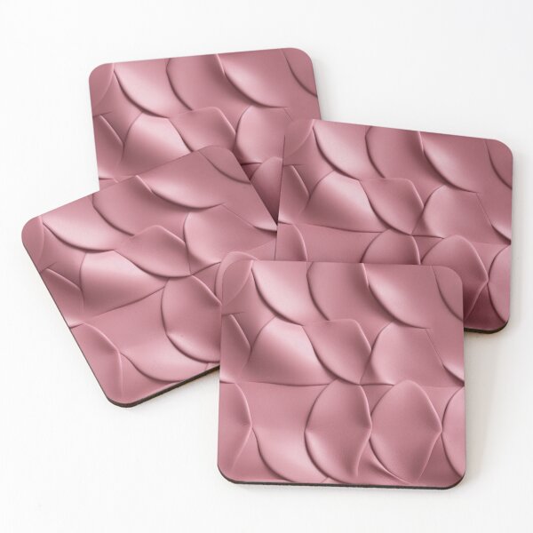 Item preview, Look of Leather Pink Geometric Print designed and sold by MaisiePumpkin.