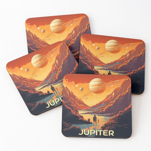 Item preview, Explore the Majestic Wonders of Jupiter - Vintage Travel Poster designed and sold by Thomas TYS.