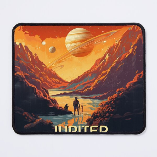 Item preview, Explore the Majestic Wonders of Jupiter - Vintage Travel Poster designed and sold by Thomas TYS.