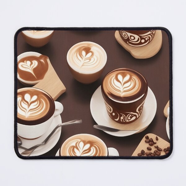 Item preview, Coffee Cup Latte Art Pattern  designed and sold by YrtemmyS.