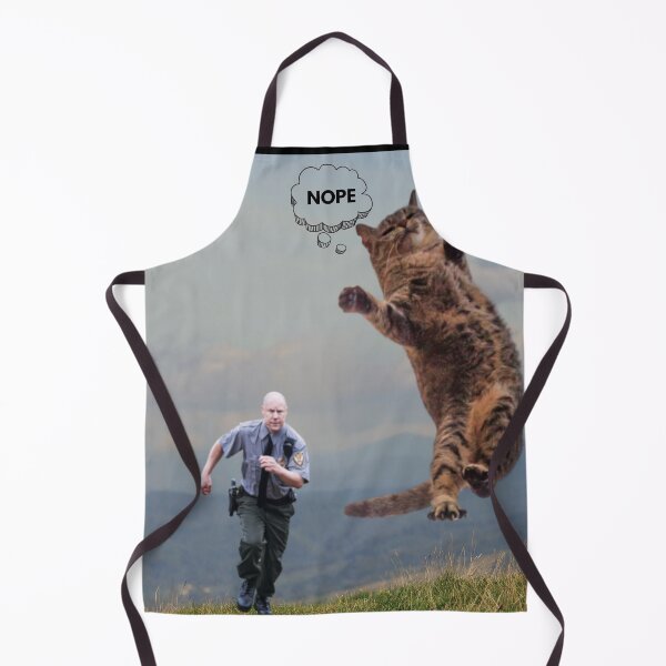 Item preview, Funny Meme with Cat Thats Cute Being Chased By Cop Running After Cat Funny Meme For Cat Lover for him or her shirt to laugh with funny memes designed and sold by NewOtaku64.
