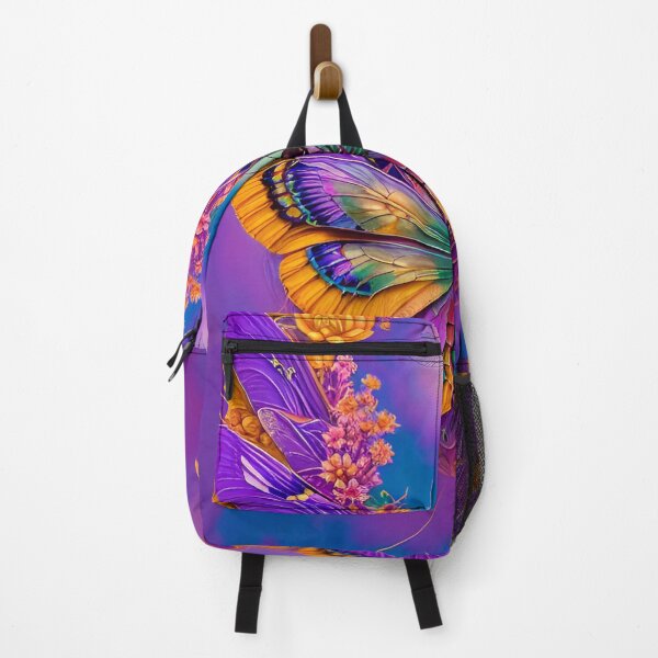 Item preview, Floral Purple and Orange Dragonflies Digital designed and sold by purplesensation.