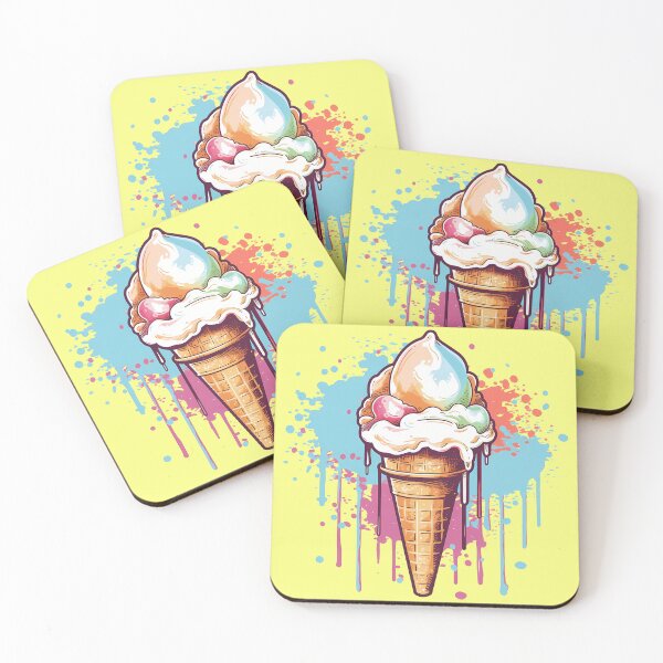 Item preview, Vintage Colorful Ice Cream designed and sold by taniasofia.