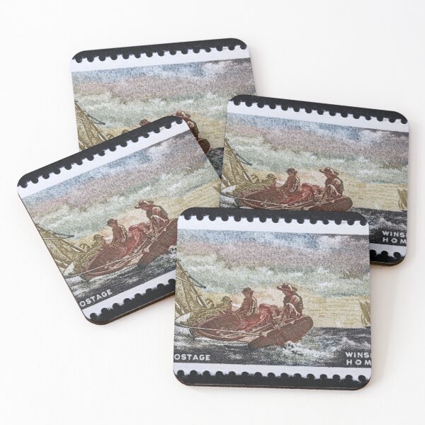 Item preview, 1962 4¢ Winslow Homer Breezing Up (A Fair Wind) Postage Stamp designed and sold by Chris Coates Photography.com.