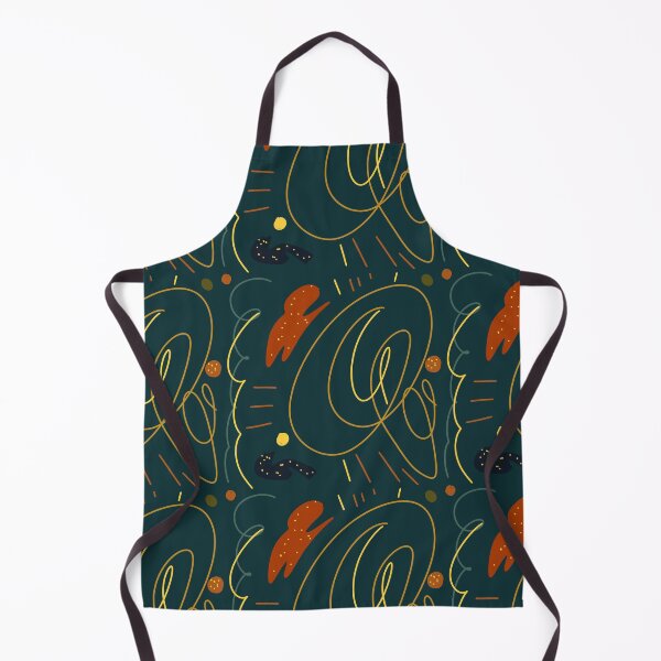 Item preview, Scribble stroke red yellow seamless blue pattern designed and sold by Yana Mustafina | Boho Soulful Designs.
