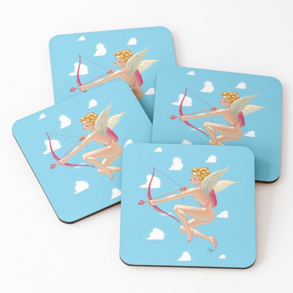 Item preview, Pinup, Cupid Draws Her Bow and Arrow on Valentine's Day designed and sold by badjoojoo.