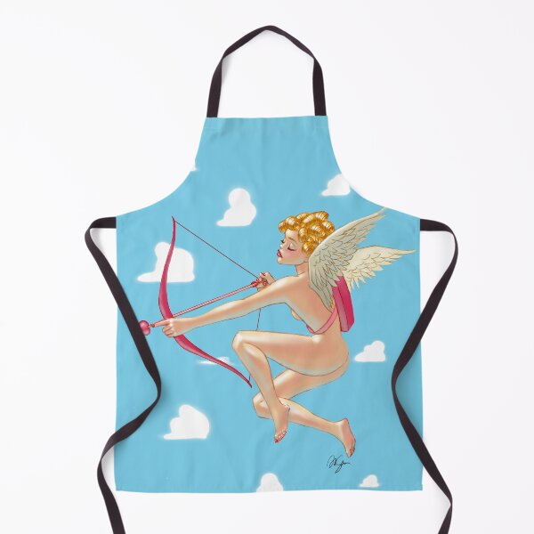Item preview, Pinup, Cupid Draws Her Bow and Arrow on Valentine's Day designed and sold by badjoojoo.