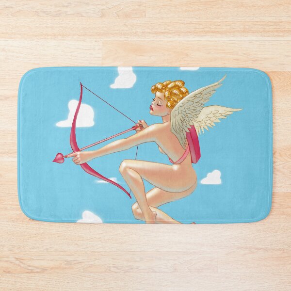 Item preview, Pinup, Cupid Draws Her Bow and Arrow on Valentine's Day designed and sold by badjoojoo.