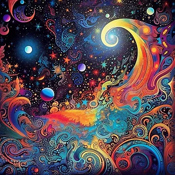 Artwork thumbnail, Abstract Galaxy Space Pattern by Desfix