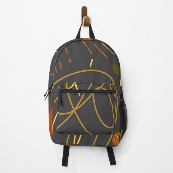 Item preview, Scribble stroke red yellow seamless grey pattern designed and sold by Yana Mustafina | Boho Soulful Designs.