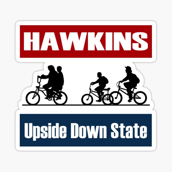 Item preview, Stranger Things Hawkins Upside Down State designed and sold by karamram.