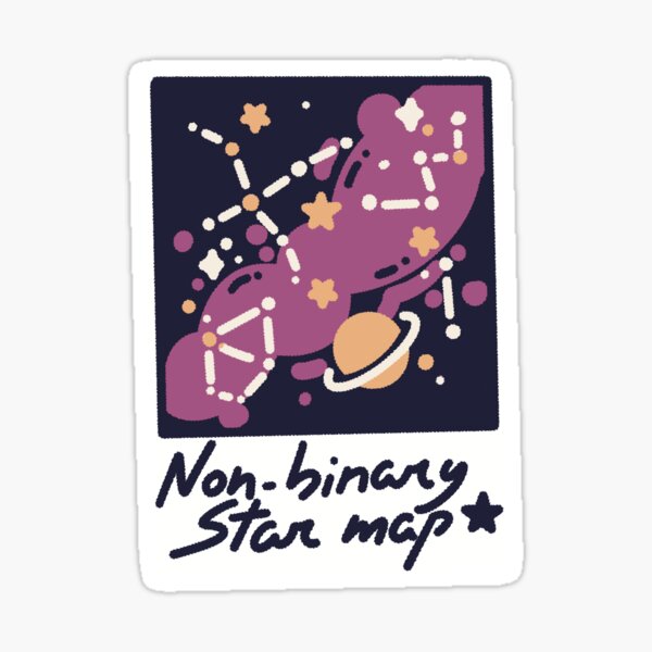 Item preview, Non Binary Memes - Star Map designed and sold by Kyri45.