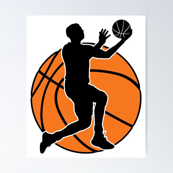 Basketball Clipart Posters for Sale