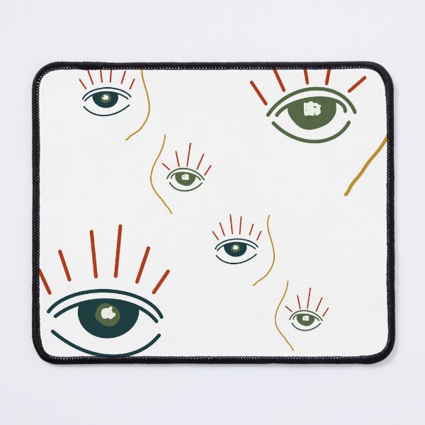 Item preview, Eye abstract simple cute colored seamless pattern designed and sold by Yana Mustafina | Boho Soulful Designs.