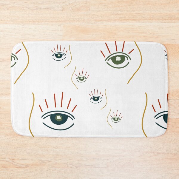 Item preview, Eye abstract simple cute colored seamless pattern designed and sold by Yana Mustafina | Boho Soulful Designs.