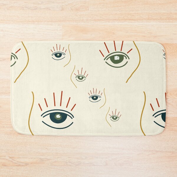 Item preview, Eye abstract simple cute beige seamless pattern designed and sold by Yana Mustafina | Boho Soulful Designs.