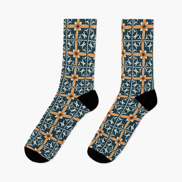 Item preview, Sports Colors Inspired Colors, Ebru Inspired, Navy Blue and Orange designed and sold by MiracleROLArt.