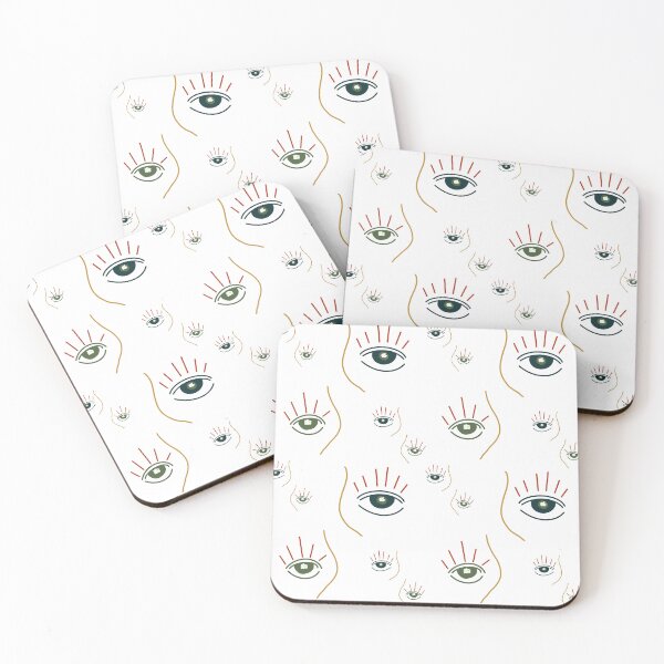 Item preview, Eye abstract simple cute creative seamless pattern designed and sold by Yana Mustafina | Boho Soulful Designs.