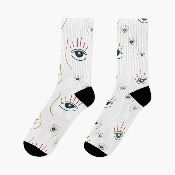 Item preview, Eye abstract simple cute creative seamless pattern designed and sold by Yana Mustafina | Boho Soulful Designs.