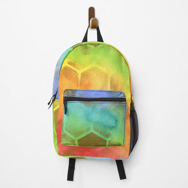 Item preview, Rainbow honeycomb watercolor painting designed and sold by AnissaF.