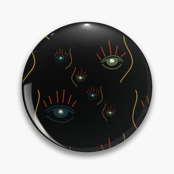 Item preview, Eye abstract simple cute black seamless pattern designed and sold by Yana Mustafina | Boho Soulful Designs.