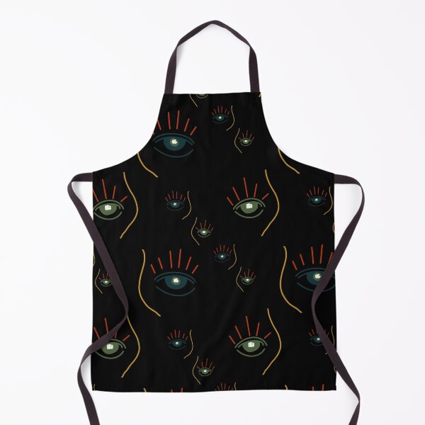 Item preview, Eye abstract simple cute black seamless pattern designed and sold by Yana Mustafina | Boho Soulful Designs.