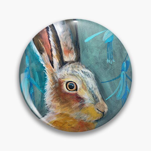 Item preview, painting of hare  designed and sold by Sarah Hearfield.