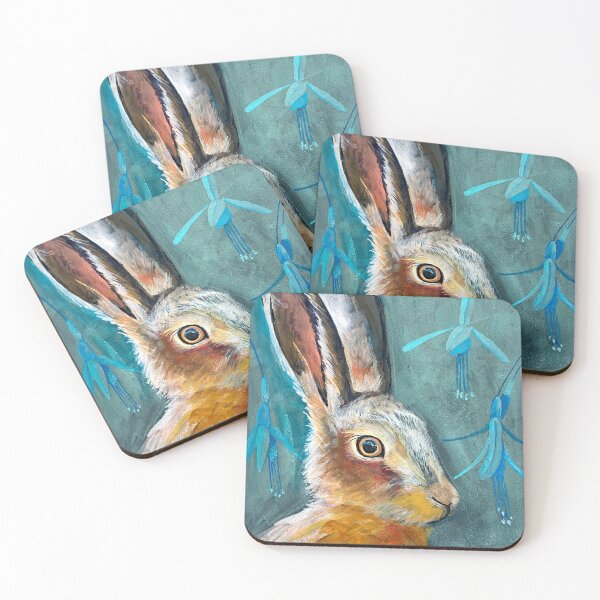 Item preview, painting of hare  designed and sold by Sarah Hearfield.