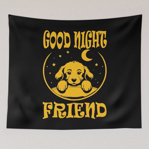Item preview, Good Night Doggy Yellow 4 designed and sold by Soulemotion.