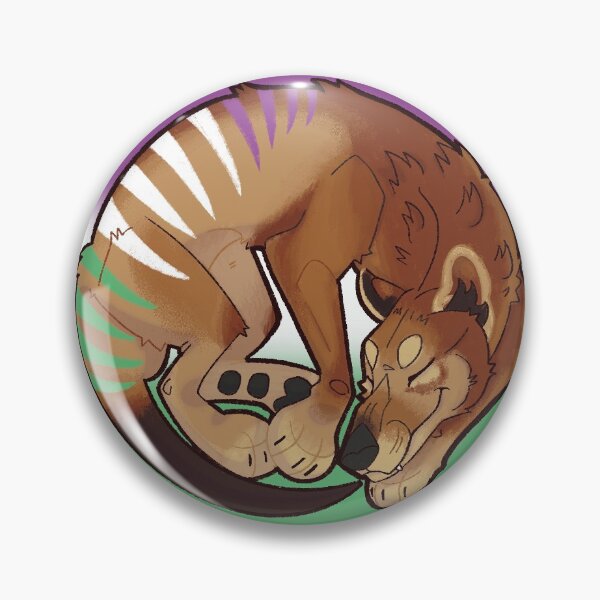 Item preview, Genderqueer Pride Thylacine Pin designed and sold by straysaints.
