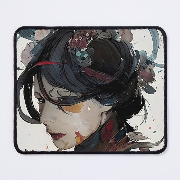 Item preview, Abstract portrait of Plume version  #2 designed and sold by NabyryusArt.
