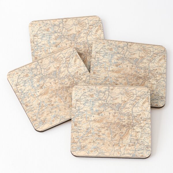 Item preview, Vintage Map of the Adirondack Mountains (1893) designed and sold by BravuraMedia.