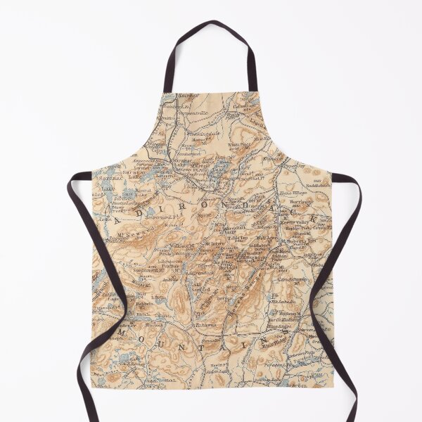 Item preview, Vintage Map of the Adirondack Mountains (1893) designed and sold by BravuraMedia.