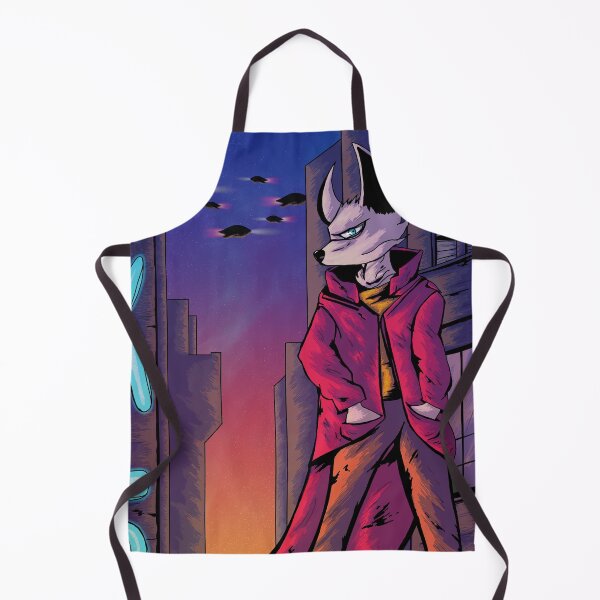 Item preview, cyberpunk fox designed and sold by AnaLoup.