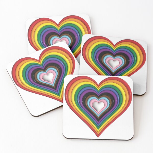 Item preview, Pride flag 3-D heart designed and sold by susasv88.