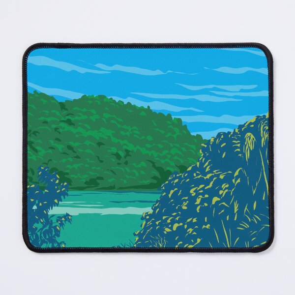 Item preview, Balinsasayao Twin Lakes Natural Park in Negros Oriental Philippines WPA Art Deco Poster designed and sold by patrimonio.