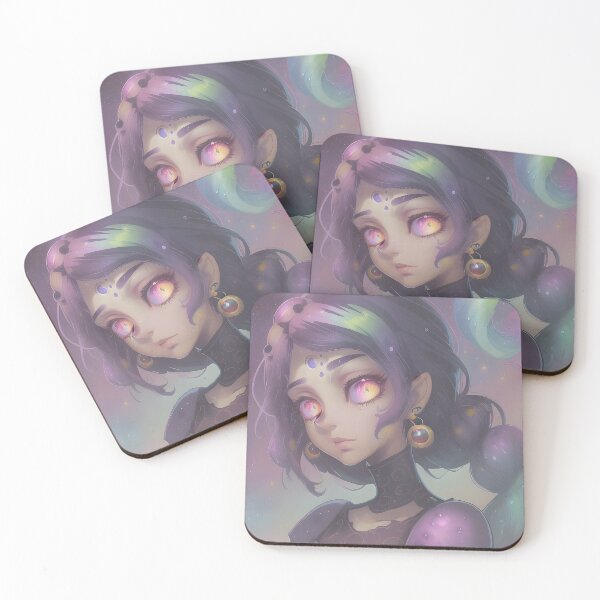 Item preview, rainbow hair girl designed and sold by geogenart.