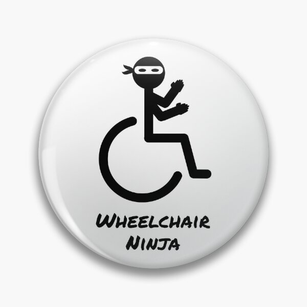 Item preview, Wheelchair Ninja in pose designed and sold by Sue Davie.