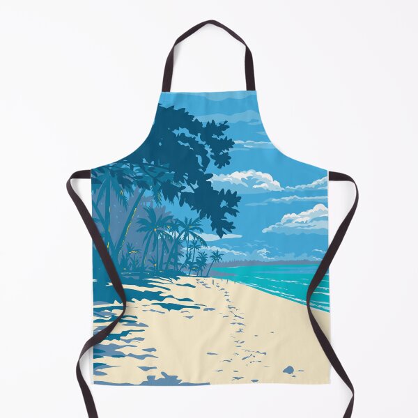 Item preview, White Sand Beach in Santa Fe Bantayan Island Cebu Philippines WPA Art Deco Poster designed and sold by patrimonio.